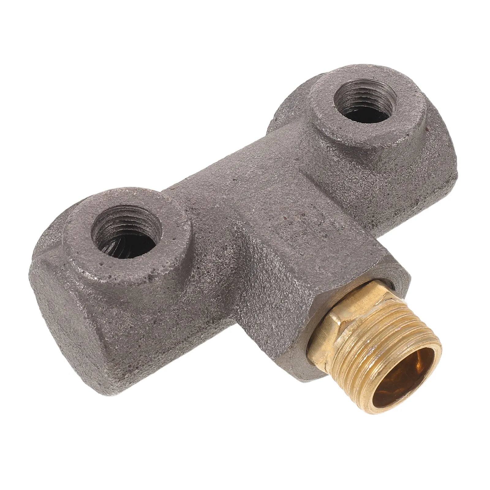 Air Compressor 4-Way Manifold Block Multi-Port Cast Iron Fitting Air Switch Mount Pneumatic Distribution Block Compressor Parts