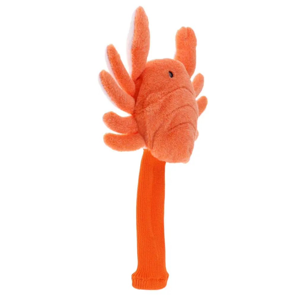 

Creative Orange Crab Golf Head Covers 460CC Driver Wood Clubs Headcovers Sets Plush Cloth