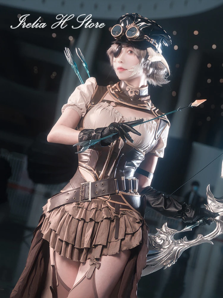 {in stock}Irelia H Store Final Fantasy XIV FF14 YuanMin Cosplay Costume YuanMin 480HQ Combat Dress Female Halloween Costumes image 6