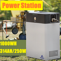 1000WH Portable Power Station 250W 220V Solar Generator LiFePo4 Battery 314Ah Camping  RV Car Solar Power Station Energy Storage