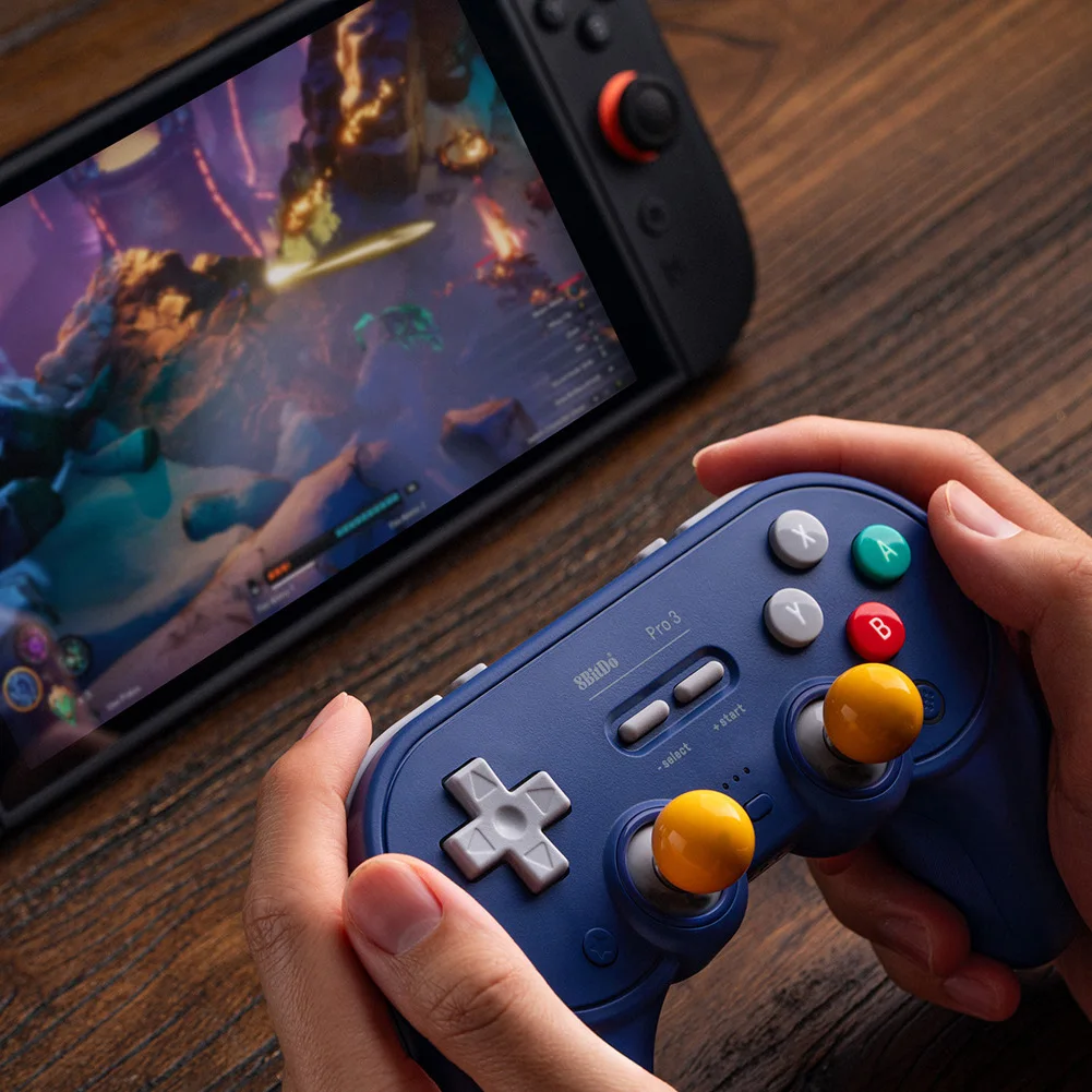 8BitDo Pro 3 Bluetooth Controller with TMR Joysticks, Swappable Buttons for Switch/Switch 2, Windows, Apple, SteamOS, Android