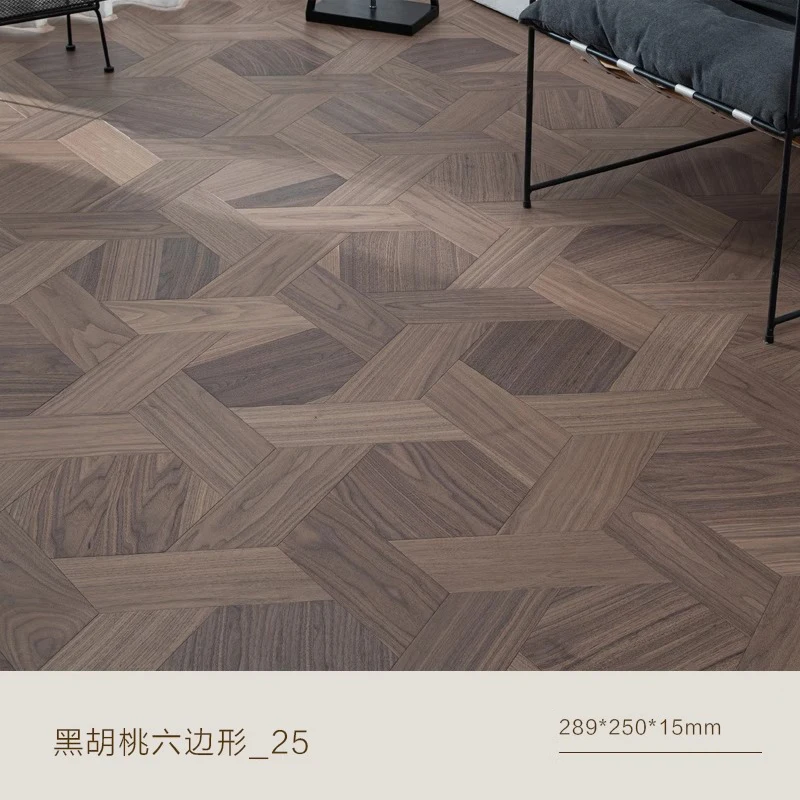 Wood Flooring Planks Wear Resistant Scratch Resistant Surface DIY Interlocking Design Home Office Interior Decor