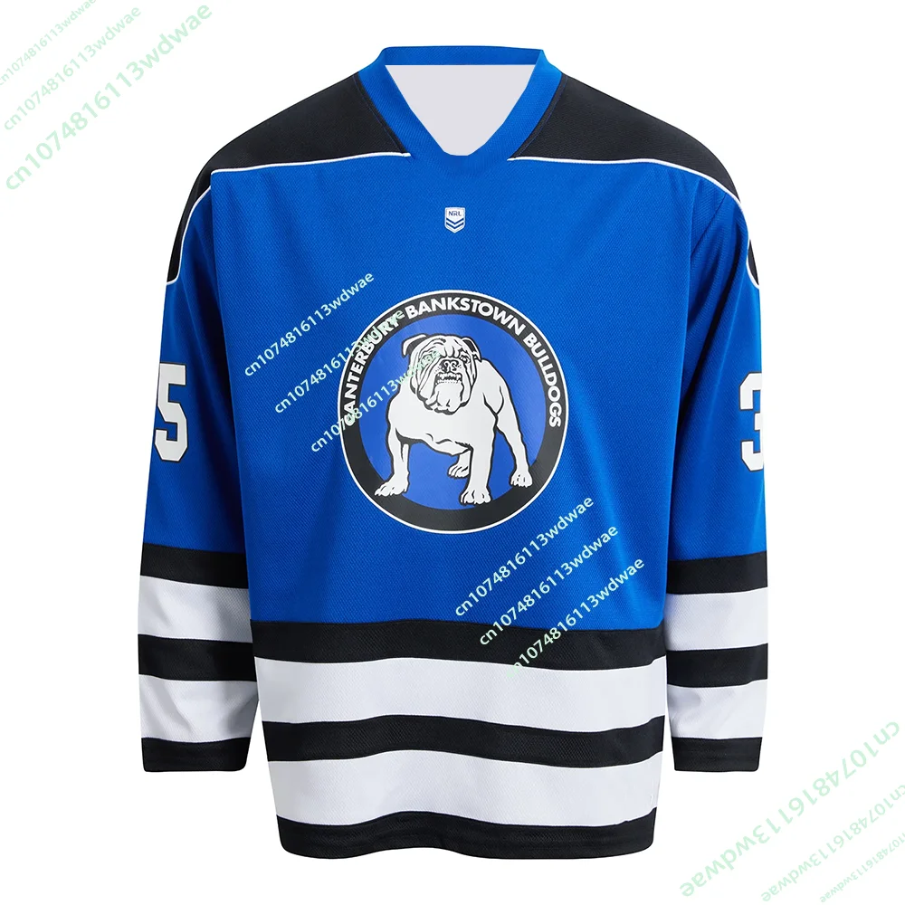 

Latest 2026 NRL Australia Canterbury-Bankstown Bulldogs Hockey Jersey Mens 3D Long Sleeve Sport Casual Quick-dry T-Shirt Moto