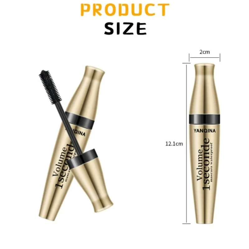 Mascara in fibra 3D lungo nero impermeabile mascara nero volume arricciatura estensione ciglia trucco mascara cosmetico liquido