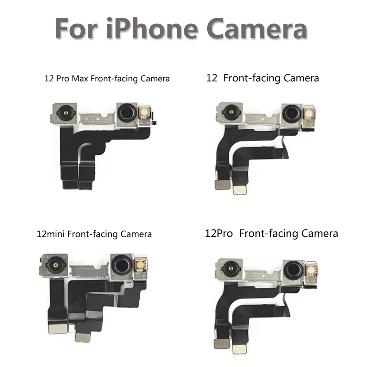 Flex Cable Camera For iPhone 12 13 Mini Pro Max Disassembly AAA+ Rear Camera Front-facing Camera Replacement Cell Phone Parts