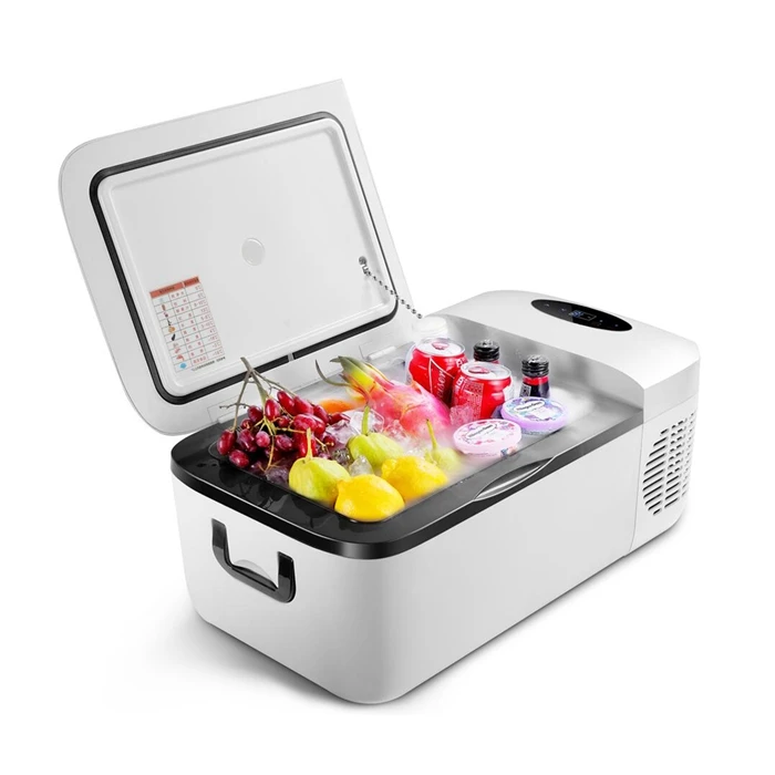 12L Portable Freezer Car Fridge 12V 24V Cooler Car Refrigerator Compressor Mini Refrigerator