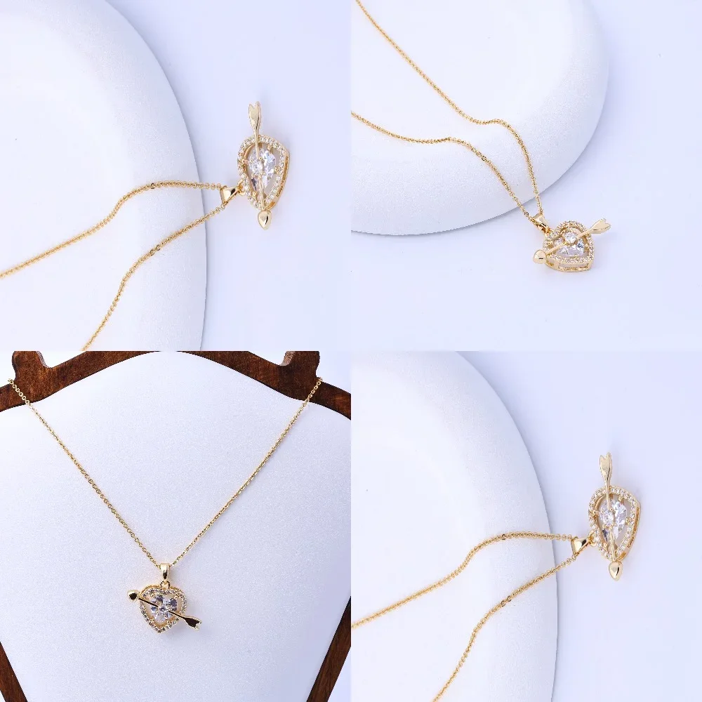 

Ожерелье из титановой стали, женские аксессуары для пирсинга со стрелками, ожерелье в крутом стиле, прямая трансляция, трансграничная горячая распродажа