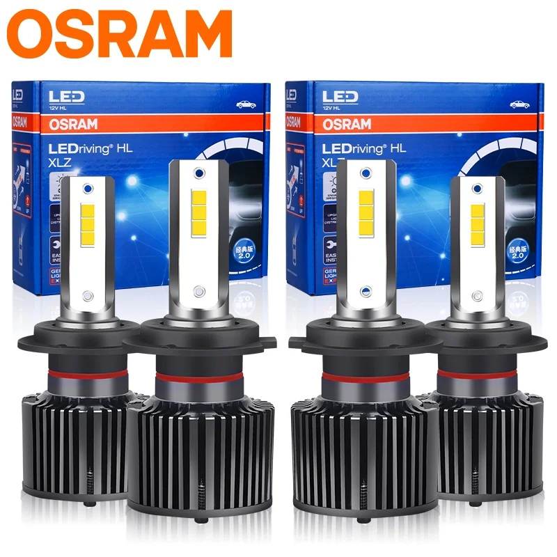 Lâmpadas de Farol LED OSRAM H4 H7 H1 H16 H8 H11 Luzes de Neblina HB3 HB4 9005 9006 9012 HIR2 Lâmpadas Automotivas Turbo LED Mini 12V 6000K 2 Peças