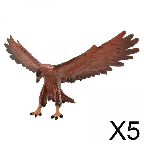 PVC Eagle Statue Model Realistic Bird Animal Decor Collectible Figurines Educational Toy for Living Room Desk