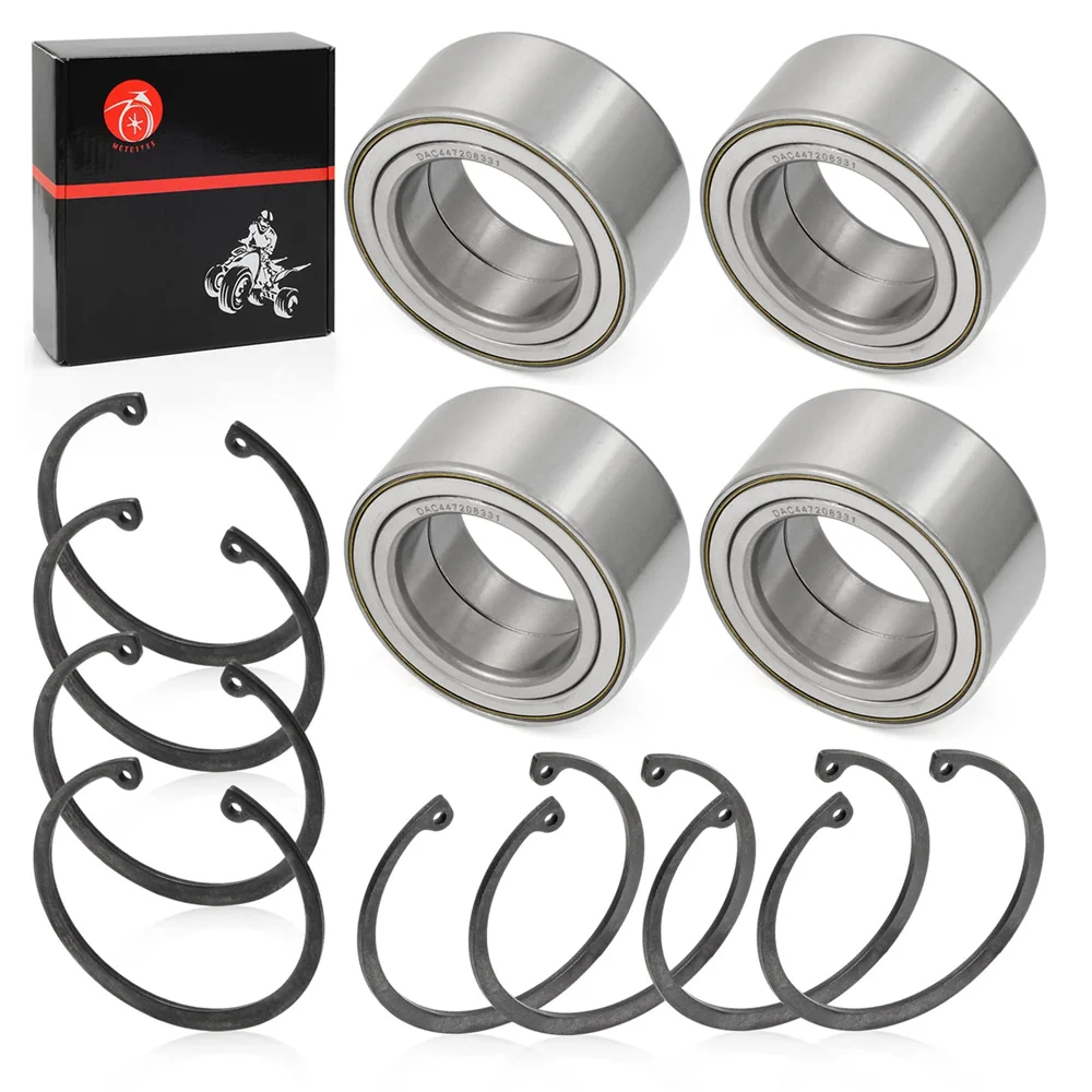 Front Rear Wheel Bearings 44x72x33mm & Ring Clip For Polaris RZR 900 1000 Turbo RS1 XP S 4 All Models 2011-2020