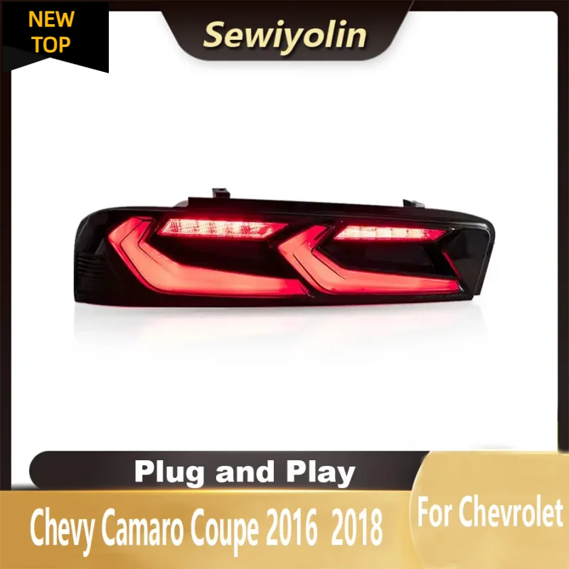 Para Chevrolet Camaro Coupe 2016 -2018 Carro LED Luz Traseira Auto Lâmpada Freio Reverso Luzes de Nevoeiro DRL Plug and Play IP67 2 pçs/set