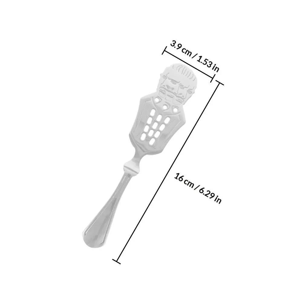 2Pcs Stainless Steel Absinthe Spoon Multi Function Sugar Slotted Dripper Bar Spoon for Absinthe Cocktail Preparation
