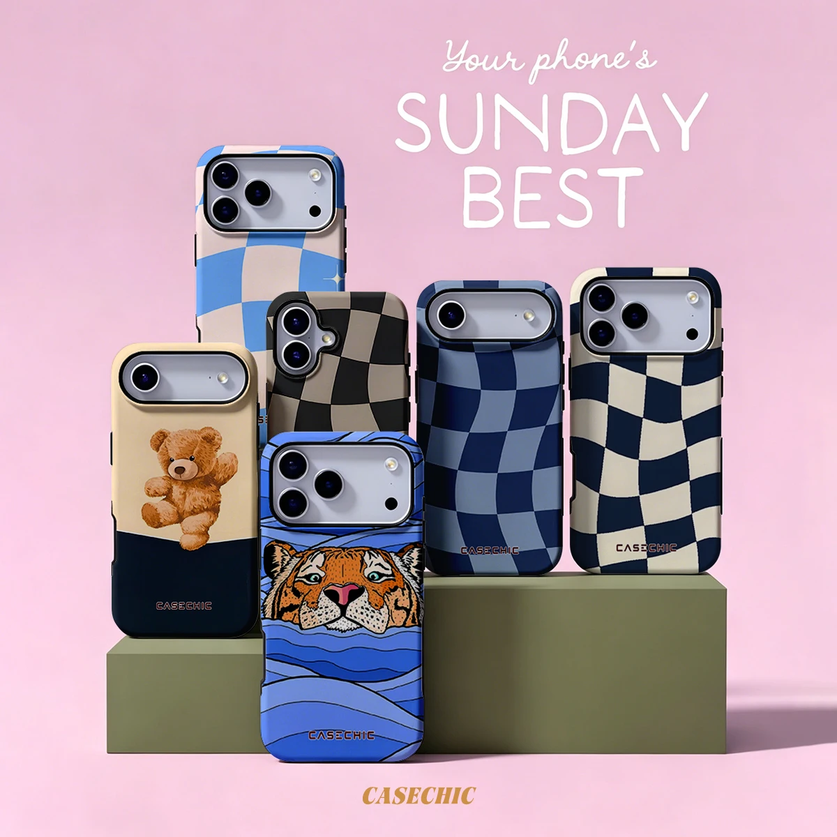 Wave Tiger Case for Samsung Galaxy S26 S25 S24 S23 Ultra Drop Resistant Glossy Dual-Layer Cover CaseChic