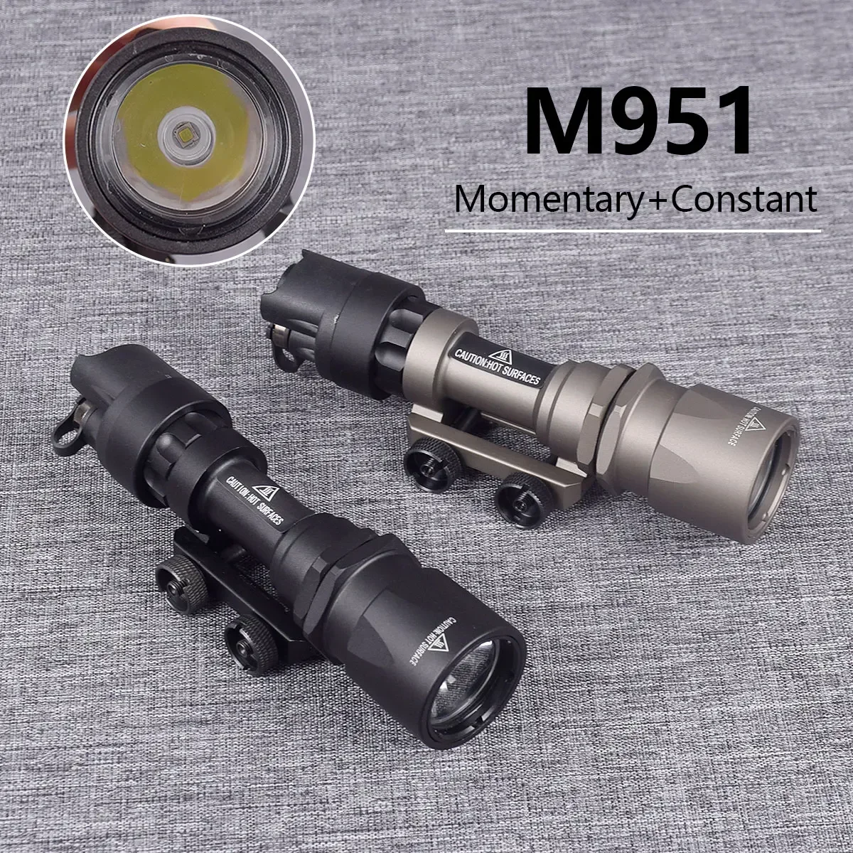 Tactical Surefir M951 M952 M952V IR Scout WeaponLight LED Flashlight Switch AR15 M4 Rifle Airsoft Torch Hunting Gun Lamp