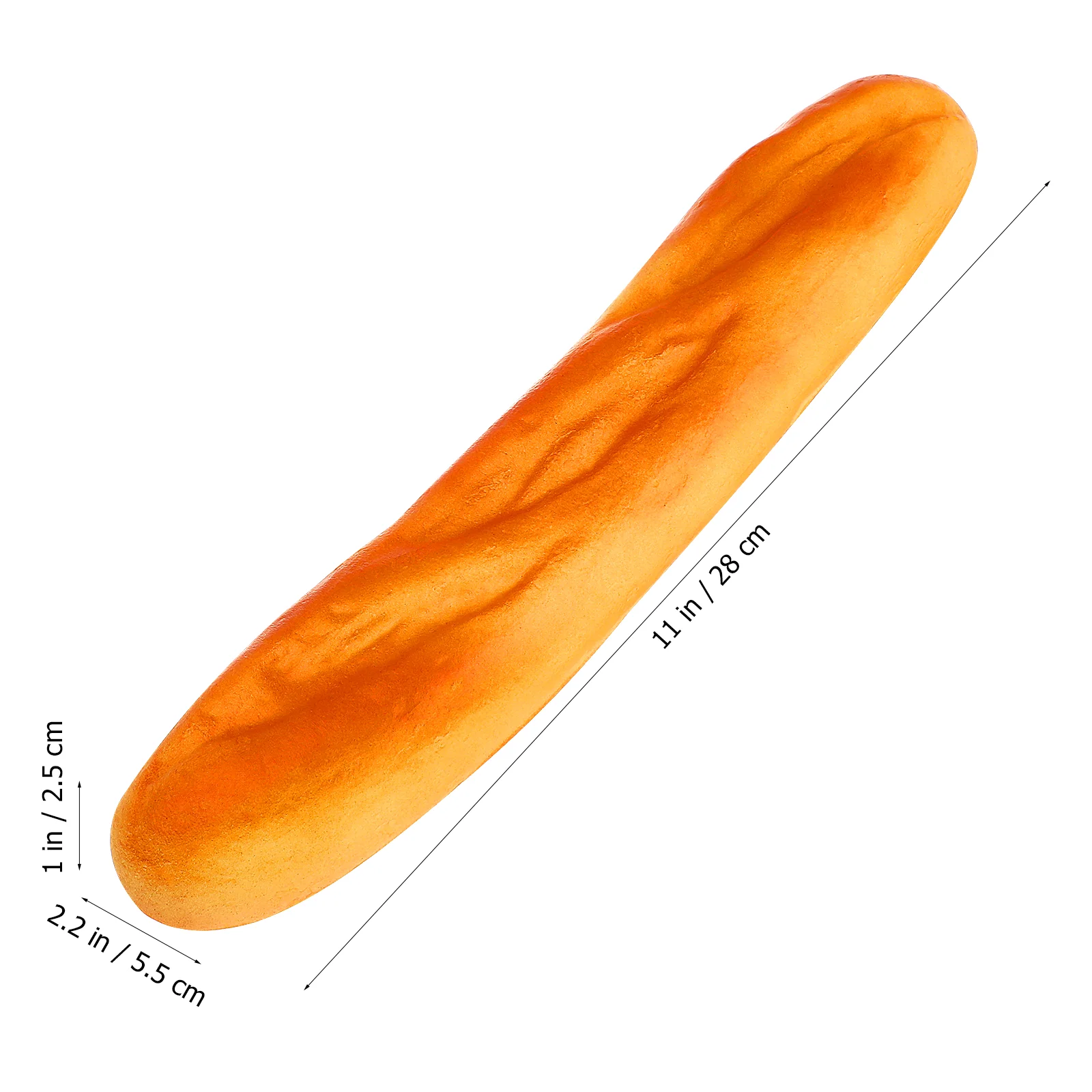 3 Pcs Artificial Long Bread Photo Props Creative Baguette Toy Set Realistic Child Models