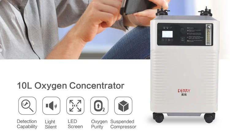 Animal High-quality Derry 10L Hospital Surgical Device Portable Oxygen Concentrators Machine Medical Grade For Animal