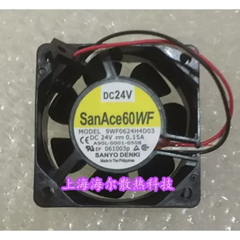 for Sanyo SanAce60WF 9WF0624H4D03 6025 24V Fan Original Cooling Fan for Fanuc System Dedicated Replacement