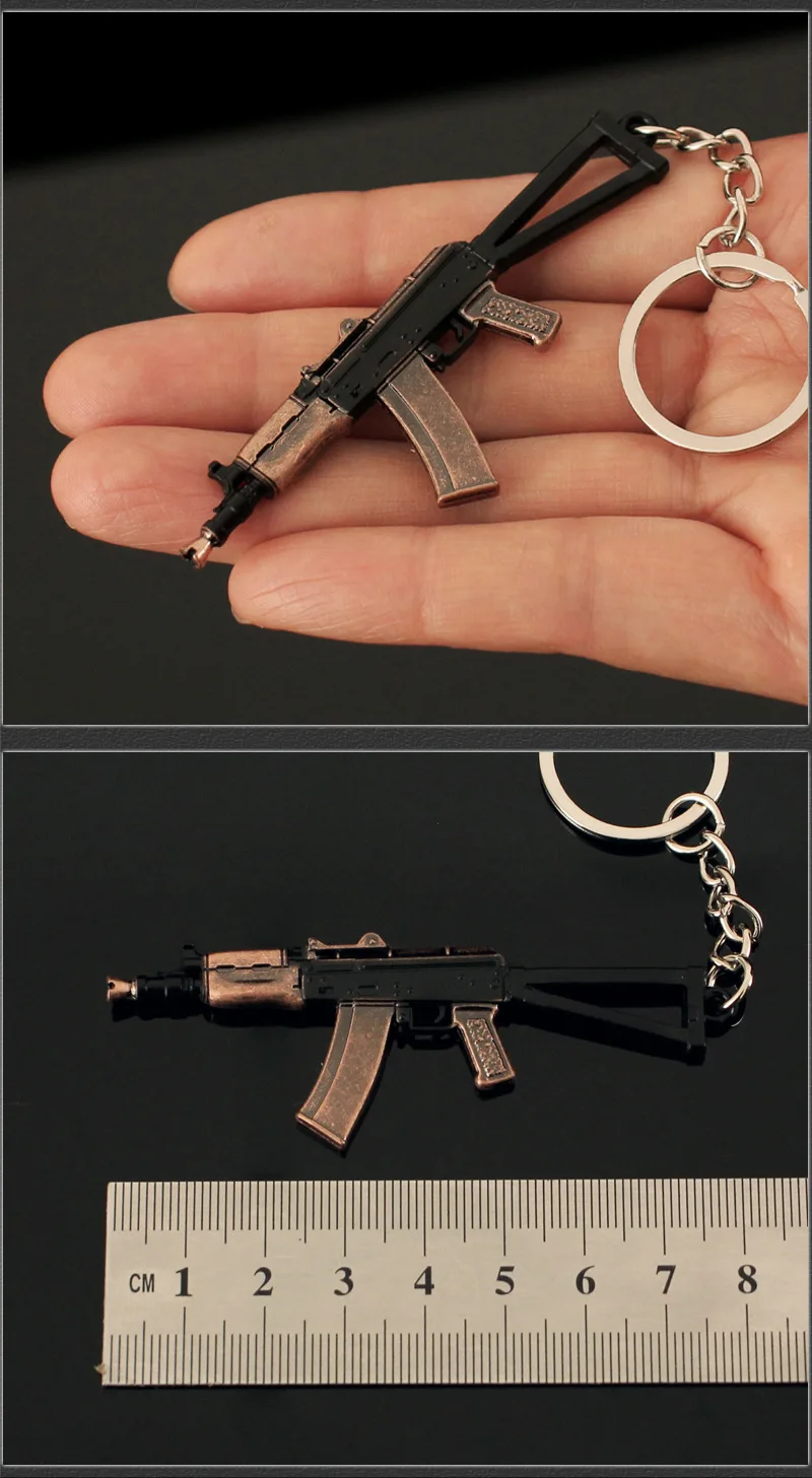 Arena Breakout AKS74U Modell Schlüsselanhänger CF Gun FN FAL QBZ95 XM8 Cosplay Schlüsselanhänger Halloween Party Kostüme Zubehör DIY Zeug – Detail 10
