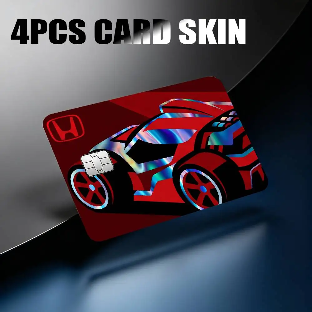

FOR HONDA STICKERS Laser Reflective Card Skin Sticker For Debit Credit Card