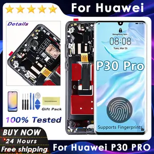 Bilashmart OLED Screen Huawei P30 Pro Lcd Display Digital Touch Screen with Fingerprint P30 Pro VOG L09 VOG L29 VOG TL00 Replacement