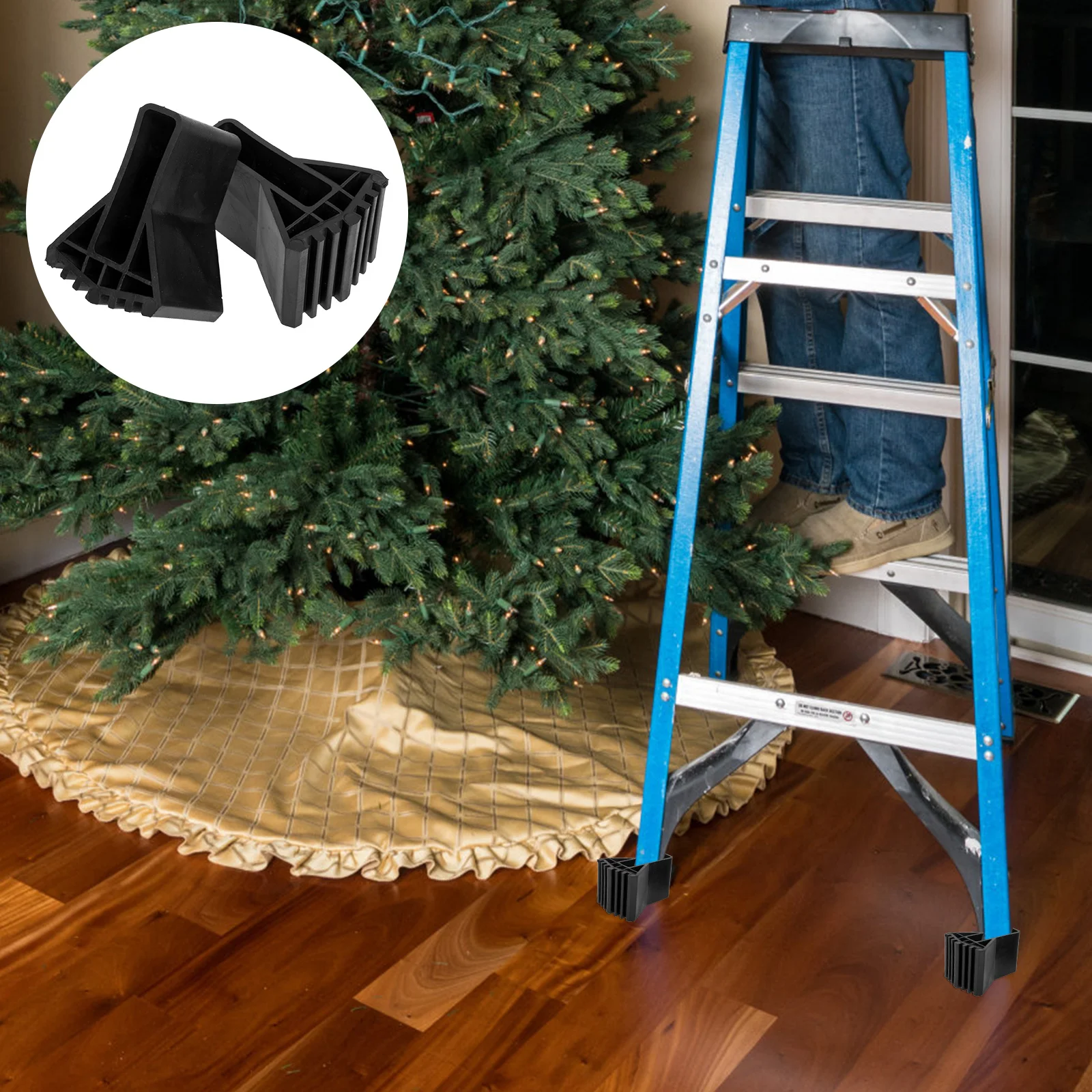 

2 шт., Нескользящие лестничные накладки для ножек