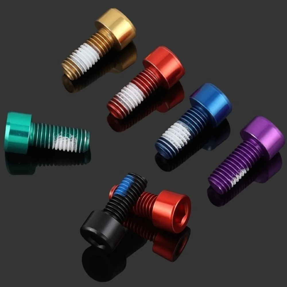 M5×12mm Water Bottle Cage Bolts Hex Socket Fixing Screw Bike Bottle Cage Screws Ultra-Light Bike Holder Bolts MTB