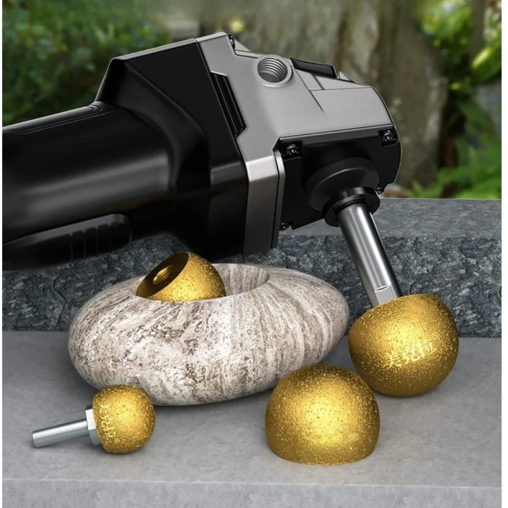For Internal Grinding Tool Mushroom Head for Stone and Pebble Crafts 30+50mm Size Brazed Abrasive Wheel for Angle Grinder Use