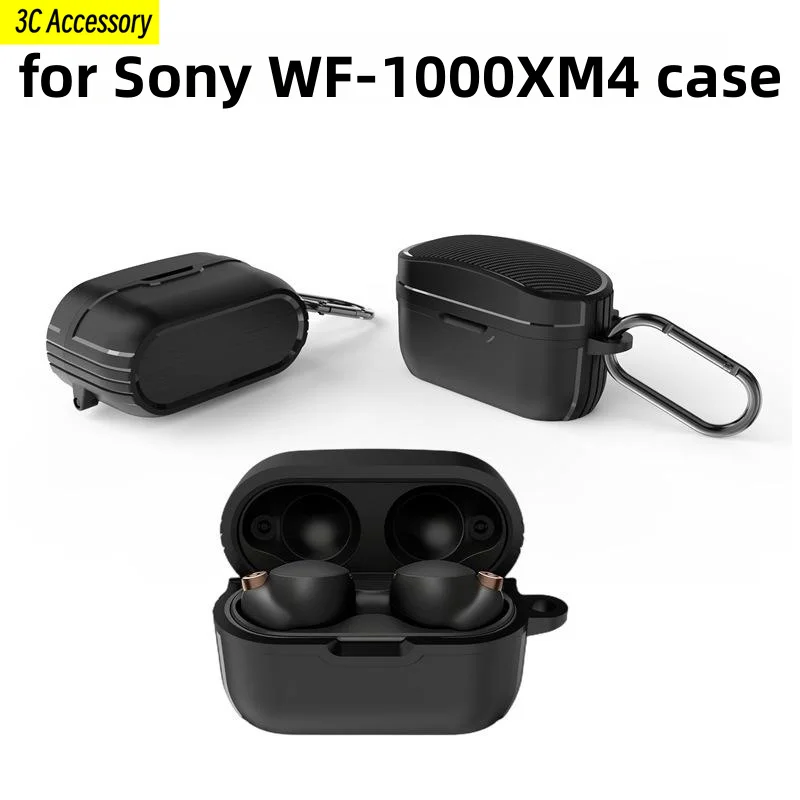 for Sony WF-1000XM4 protective case wireless bluetooth earphone case silicone xm4 anti fall shockproof case for Sony WF 1000XM4