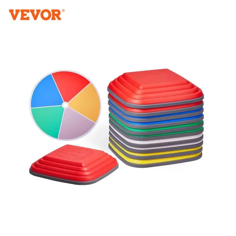

VEVOR 10PCS Children's Balance Training Stepping Stones Toddlers Sensory Assisted Coordination Game for Kids Sports Toys Gifts