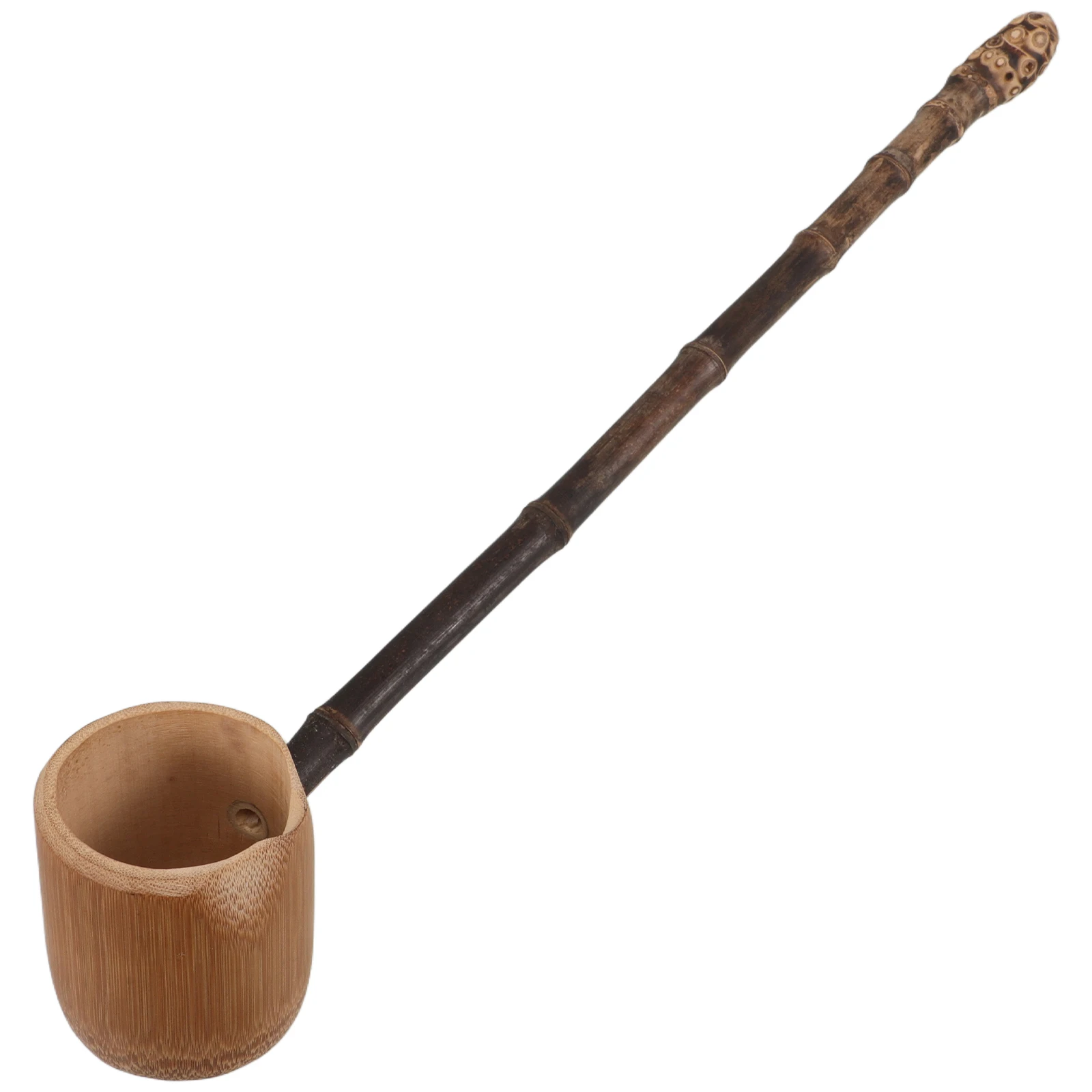 

Bamboo Water Scoop Long Handle Outdoor Camping Spoon Bath Ladle Durable Healthy Chinese Dipper Tablespoon Water Scooper
