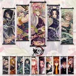 Demon Slayer Posters Anime Home Decor Kanroji Mitsuri Hanging Paintings Iguro Obanai Scrolls Pictures Tokitou Muichirou Wall Art