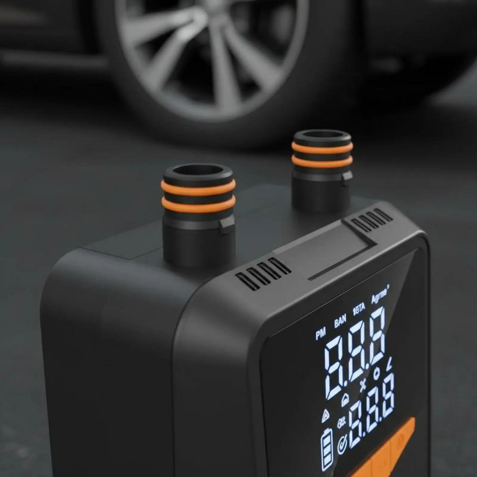 Portable Air Pump Cordless Inflatable Air Compressor High Capacity Electric Pump with Digital Pressure Control for Outdoor Gear