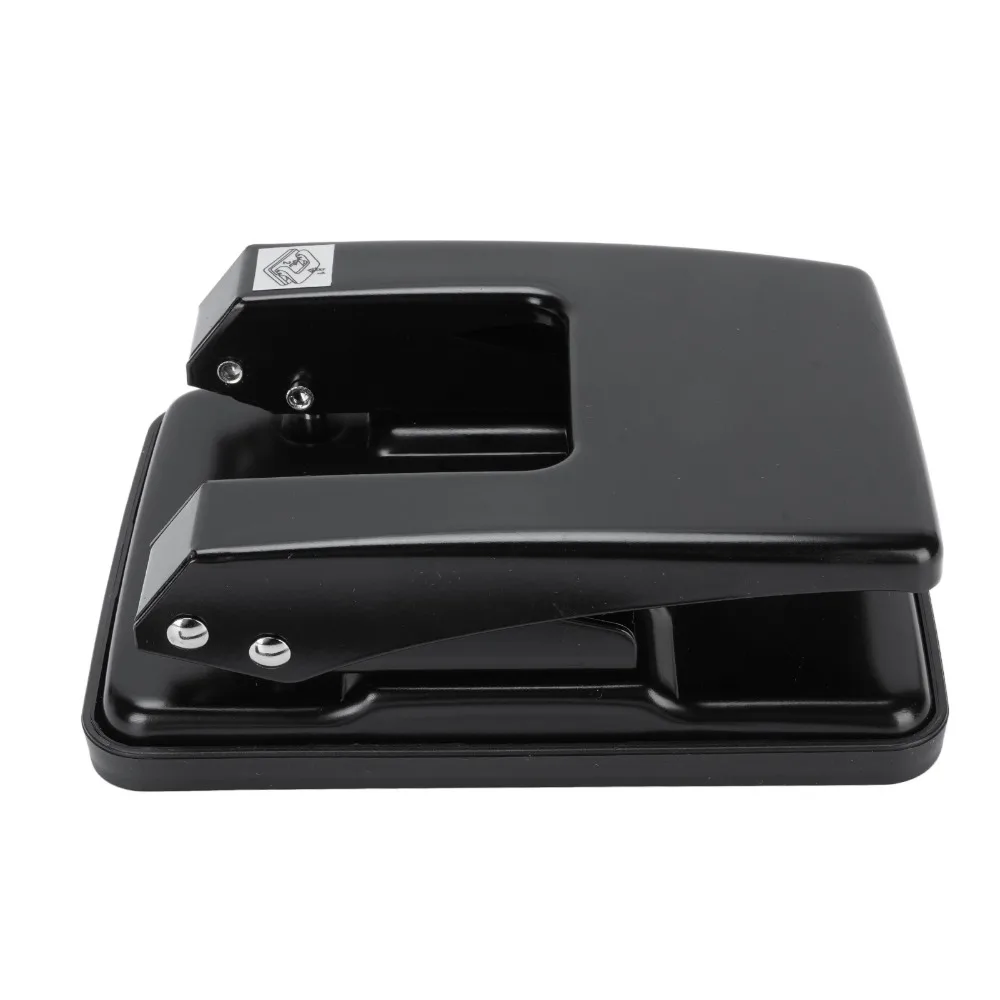 Metal 2 Hole Punch 40 Sheet Capacity 6mm Diameter Hole Puncher Iron Material Stable Labor Saving Puncher Document Binding