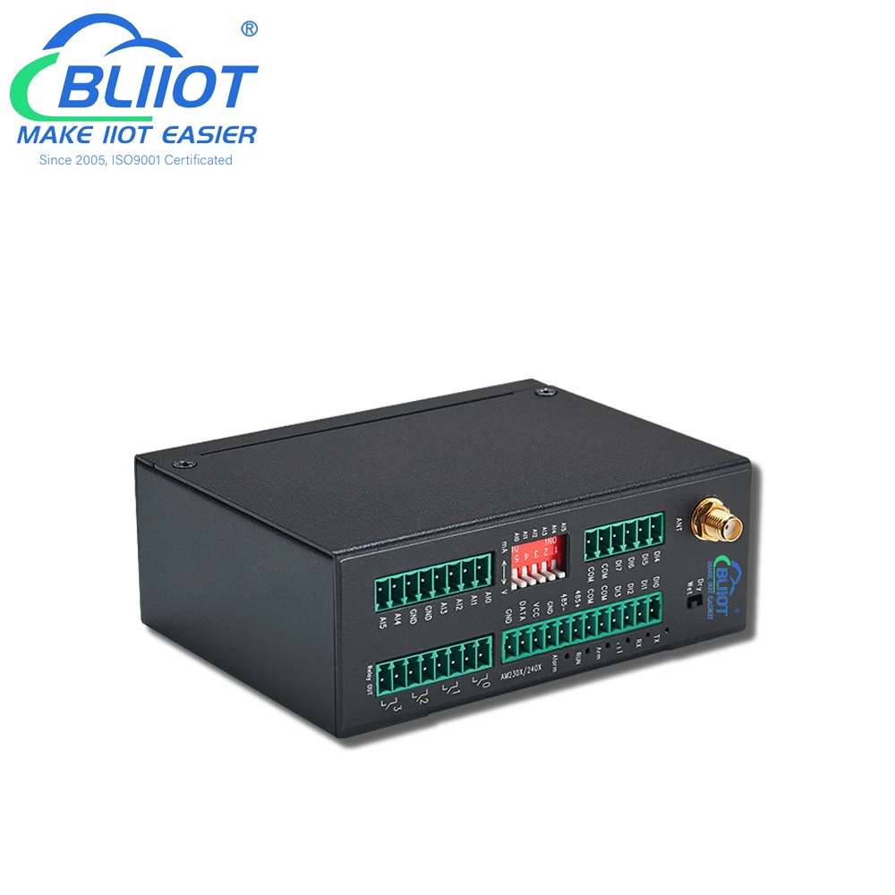 Control remoto de luz de calle para ciudad inteligente, controlador RTU 8DIN + 6AIN + 4DO, compatible con Modbus a MQTT, conversión 4G, SMS, Gateway