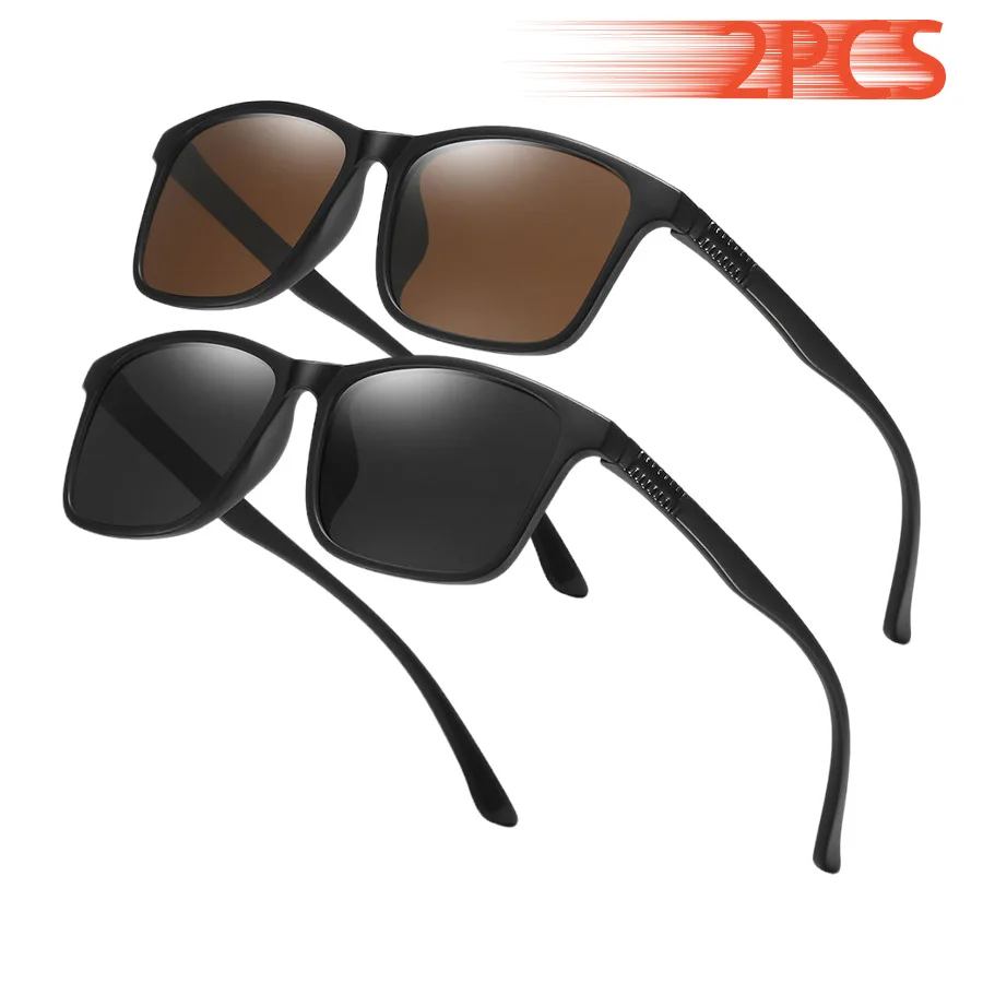 Fashion Vintage Square Check Pattern Classic Brand Designer Sunglasses Men Women Driving Fishing Vacation Travel Beach Eyewear