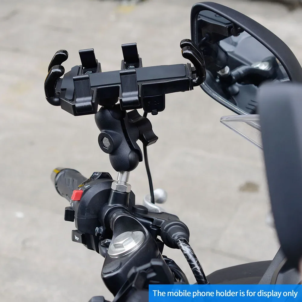 25mm Mounts Mirror Seat Ball Head M10 M8 Screw Ball Head Mount Adapter M8 M10x1.25 Male Thread Mount for Motorcycle Phone Holder