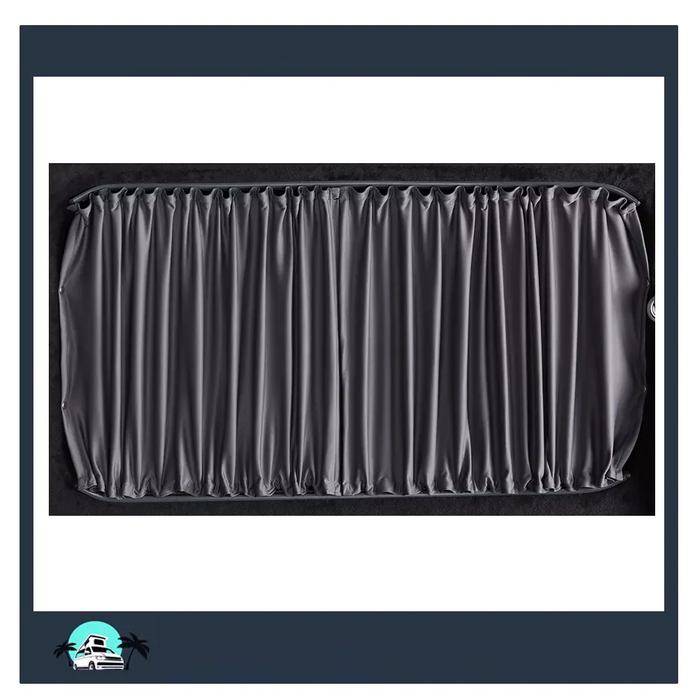 Car Curtains Track Type Car Window Sunshade Curtain Shading Motor Double Track Curtains Suitable For The Public T5/T6 Automobile