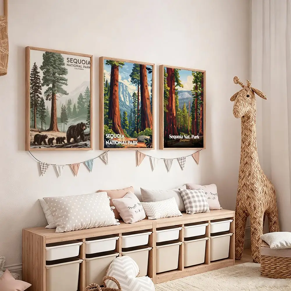 Sequoia National Park Poster Poster HD Waterproof Self-Adhesive Wall Art - Versatile Decor for Any Space|Perfect Gift Idea