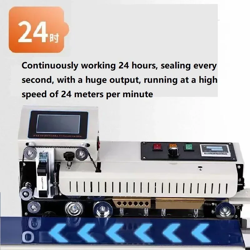 FR-1600 Spray Code Sealing Integrated Machine Automatic Continuous Bag PE Film Ink Jet Printing Sealer