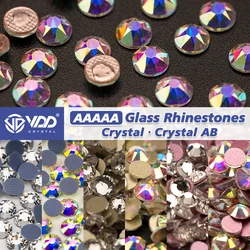 VDD AAAAA High Quality Glass Rhinestones Crystal AB Flatback Glitter Strass Stones For Nail Art DIY Crafts Clothes Decorations