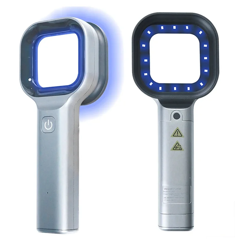 Analizzatore di pelle con lampada per legni 3X Analizzatore di bellezza portatile per salone facciale Lampada UV per legni per test di analisi per la cura della pelle-CLIM