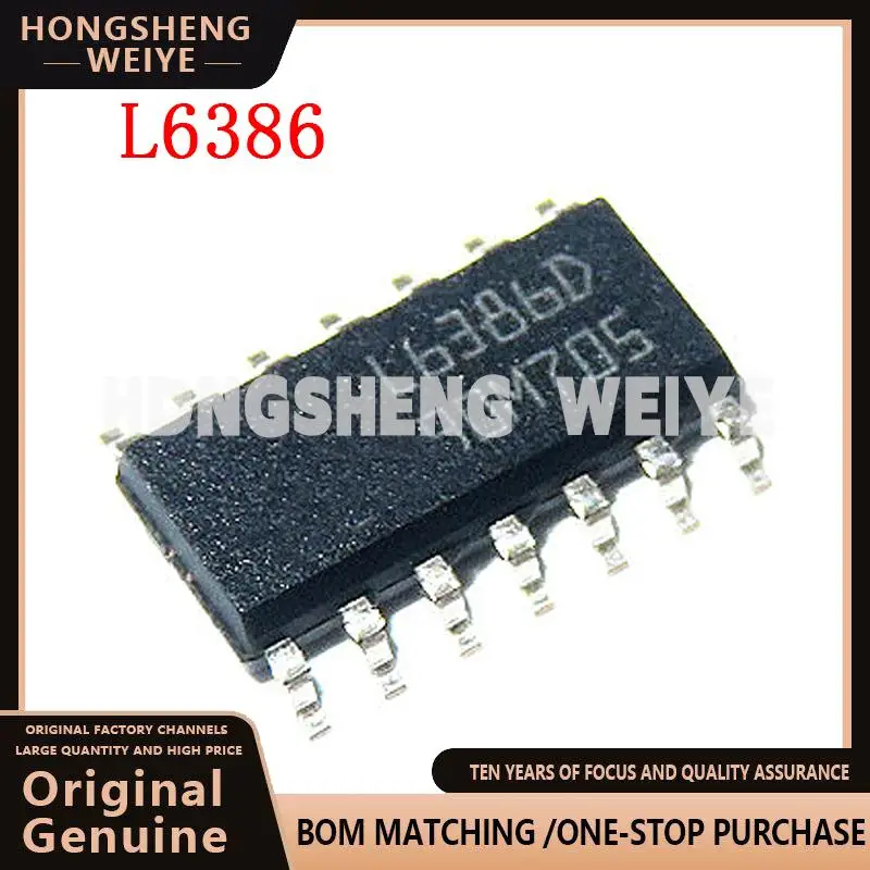 100%new 2PCS L6386 L6386D L6386D013TR SOP14