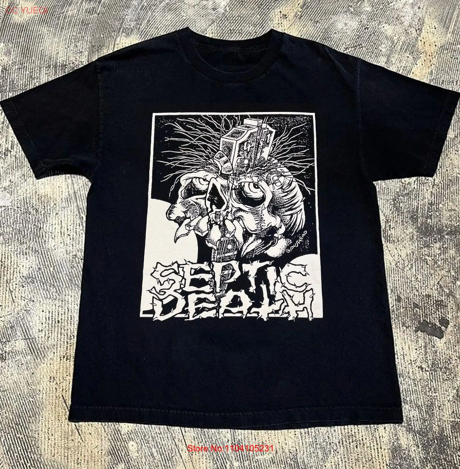 

Новая рубашка SEPTIC DEATH Band в подарок на Рождество унисекс S-5XL B06_97