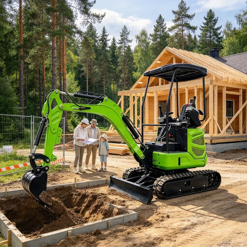 1.0Ton Mini Excavator Pelleteuse 2.5t Excavadora Construction Customizable China With Attachments Traktorek 4x4 Diesel Europe