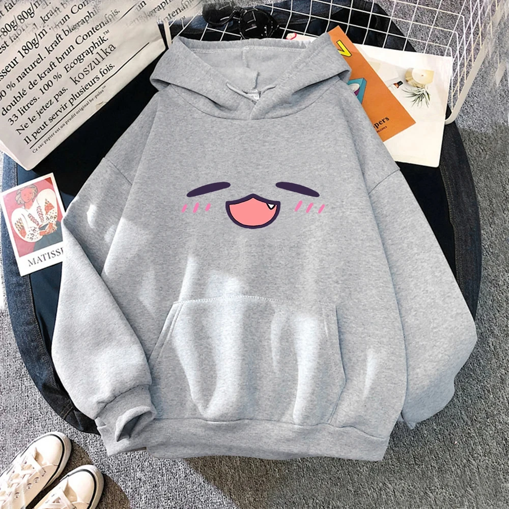 Tako Takodachi Face Hoodie Anime Hololive Hoodies Winter Women Spring Autumn Tops Unisex Sweatshirt Vintage Harajuku Sudaderas