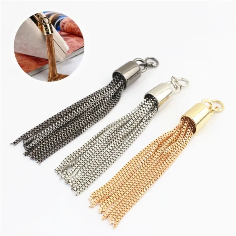 Metal Tassel Bag\'s Pendant Charms Crafts Tassels Brush For DIY Handmade Purse Decorative Buckle Hardware Keychain Accessories