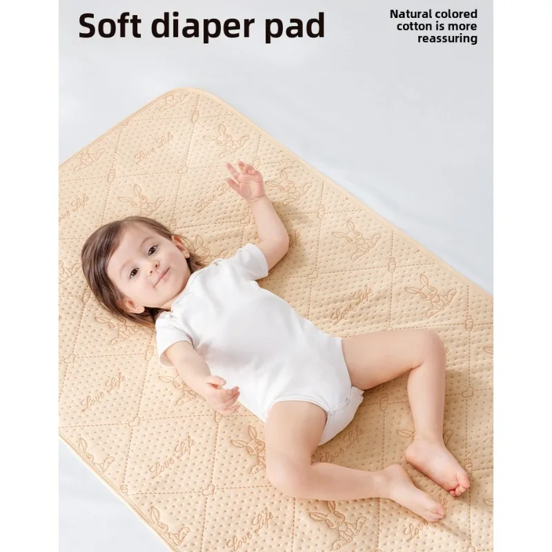 Baby colored cotton urine separator large size washable children's waterproof sheets breathable care mattress