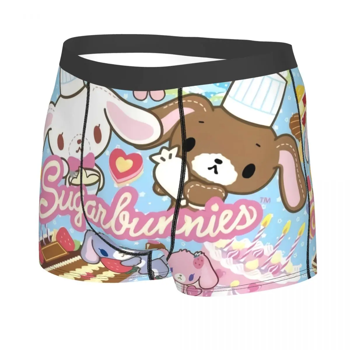 Custom Male Fashion Disney Cartoon Sugarbunnies Sanrio Japan Anime Underwear Boxer Briefs Breathable Shorts Panties Underpants