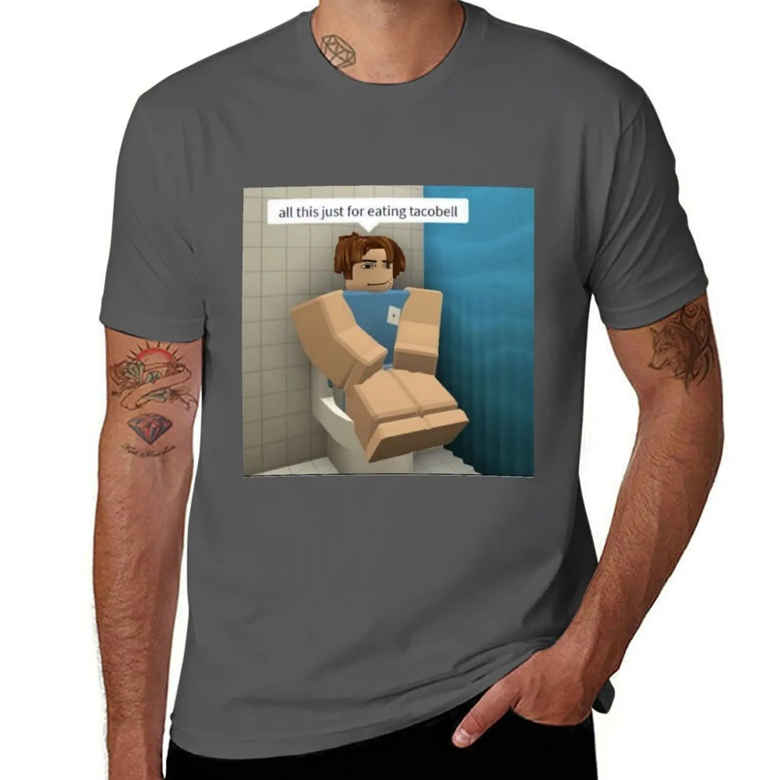 

all this just for eating tacobell T-Shirt t shirt custom print man t shirt luxury T-Shirt