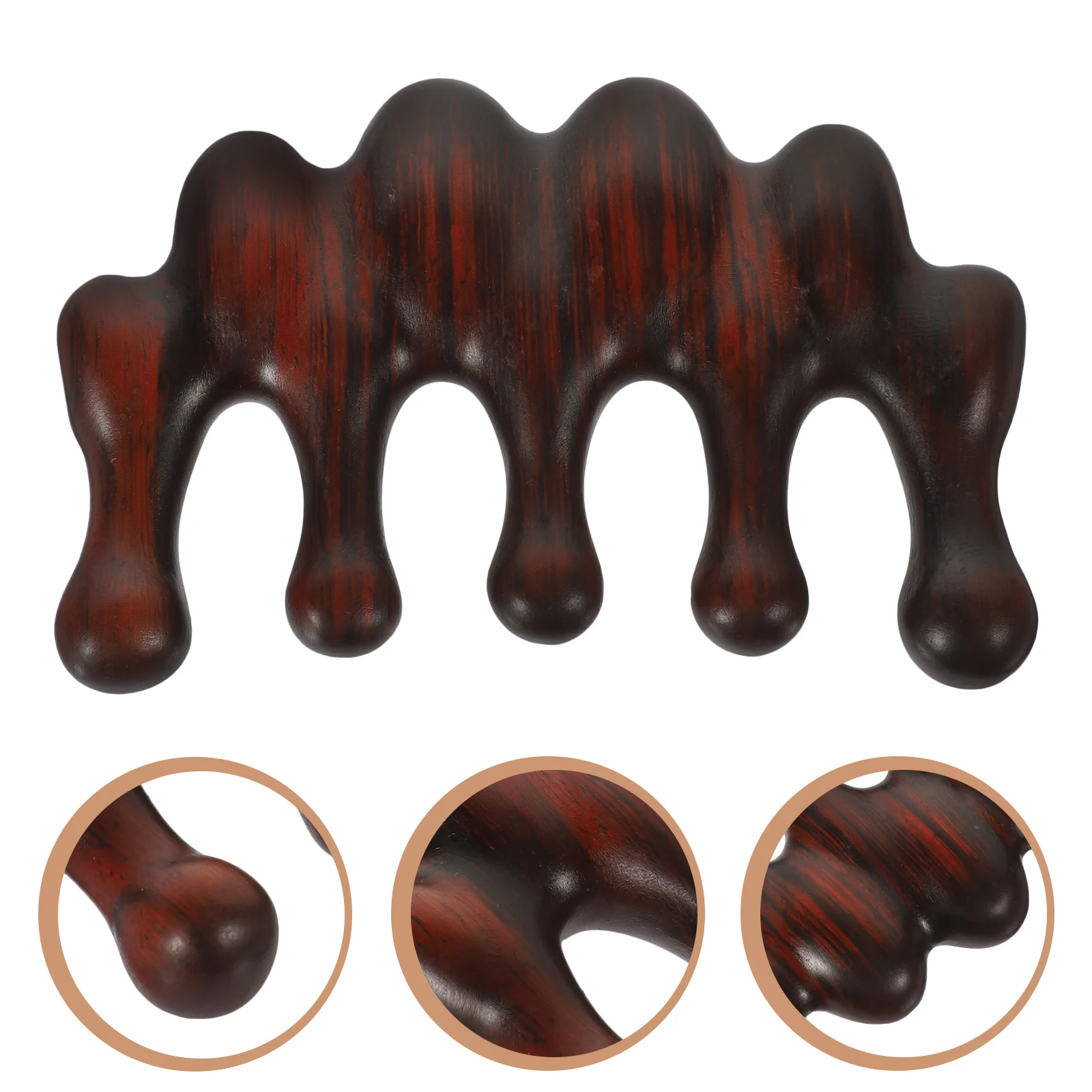 

Wooden Massage Comb Wide Tooth Detangler Scalp Stimulation Circulation Relief For Curly Hair Women Men Travel Use